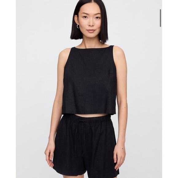 Gap Linen-Blend Apron Top - Picture 2 of 11